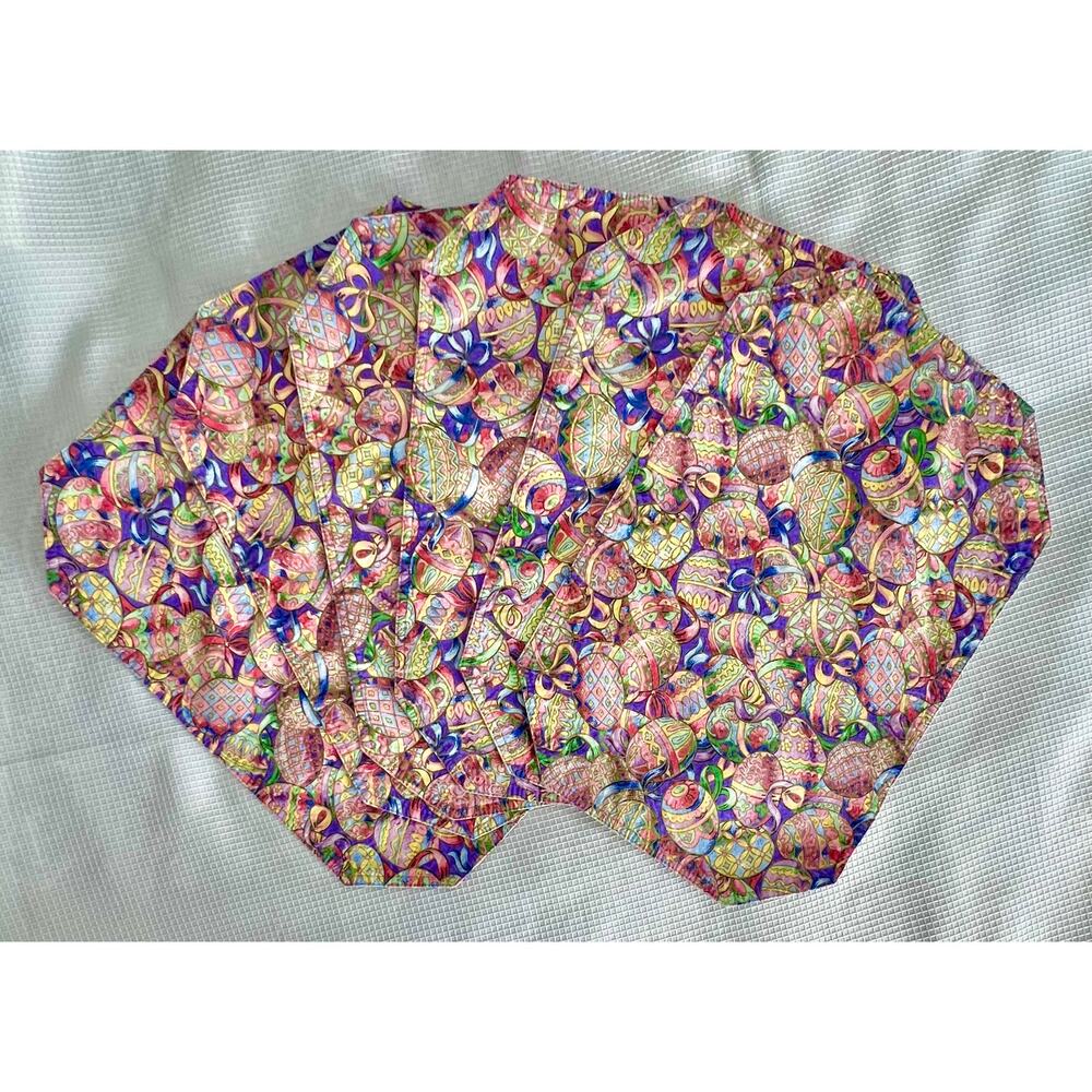 Tobin Set of 6 Placemats Easter Themed "Elegant Eggs"